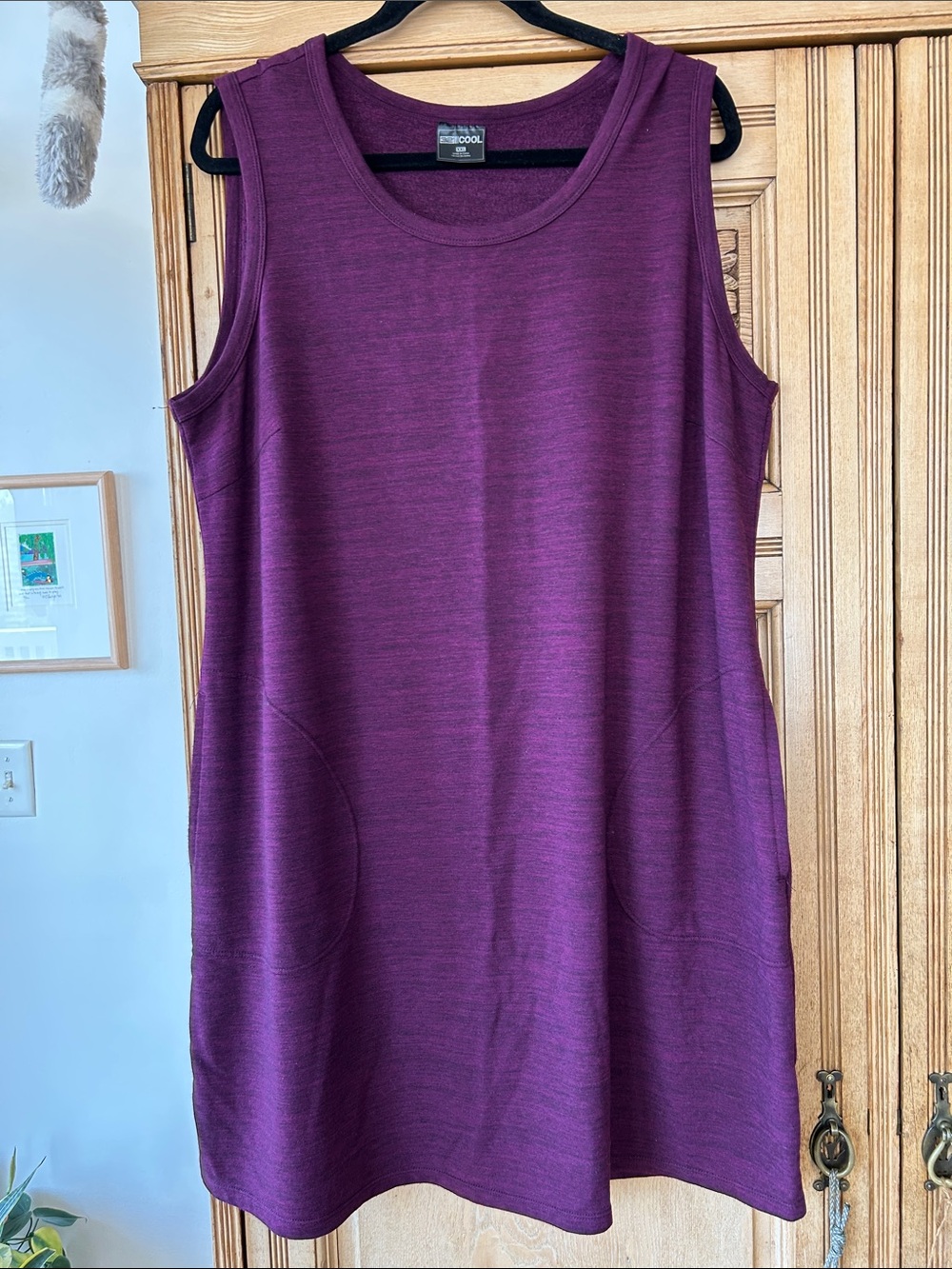 Thread & Supply Sleeveless Tank Top in Deep Purple XXL